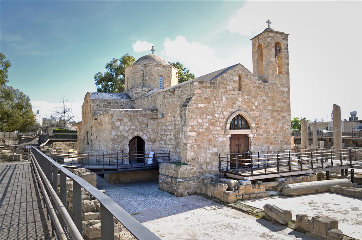 Picture of Ayia Jyriaki Church, looking at the main entrance.